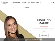 Tablet Screenshot of martinamauro.com